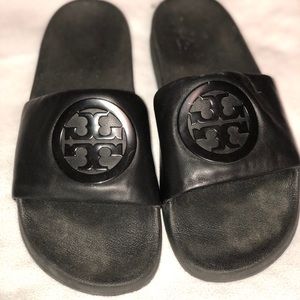 Tory Burch sandal black leather sz 9